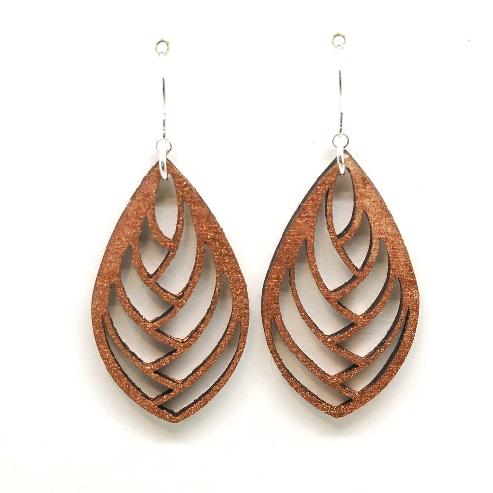 Copper Tear Earrings